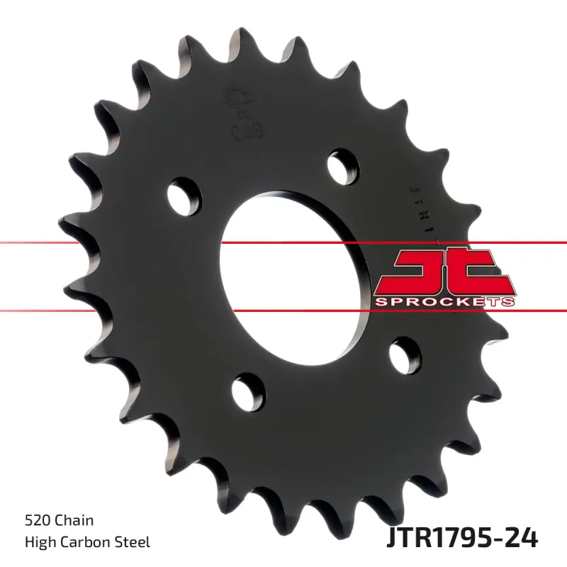 Corona moto JT Sprockets de acero de 24 dientes JTR1795.24
