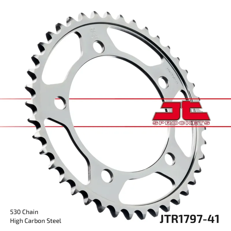 Corona moto JT Sprockets de acero de 41 dientes JTR1797.41