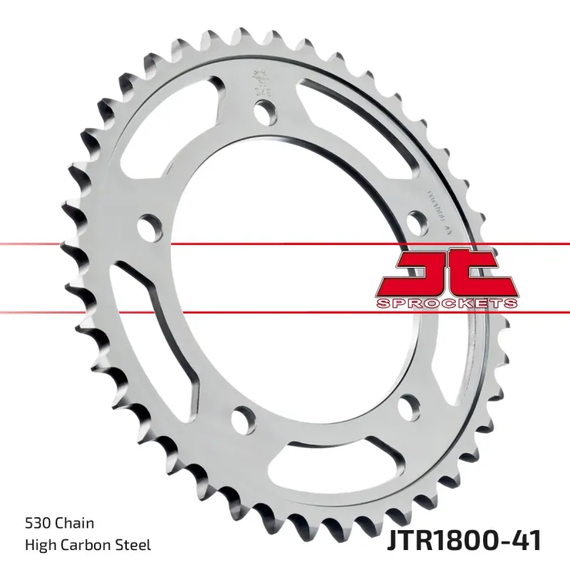 Corona moto JT Sprockets de acero de 41 dientes JTR1800.41