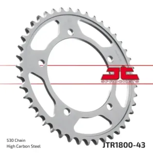 Corona moto JT Sprockets de acero de 43 dientes JTR1800.43