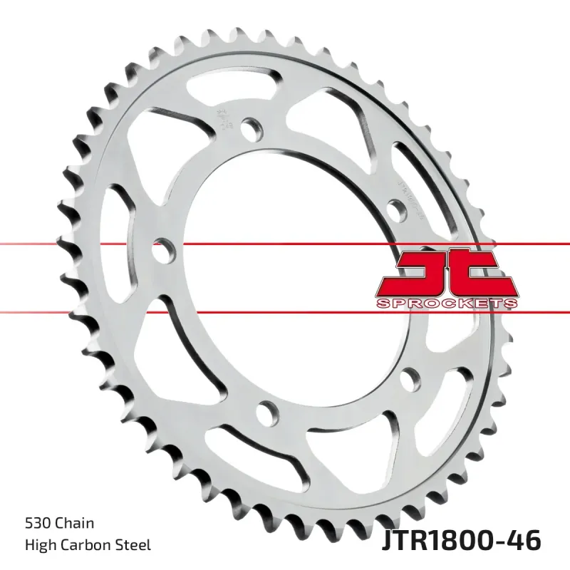 Corona moto JT Sprockets de acero de 46 dientes JTR1800.46