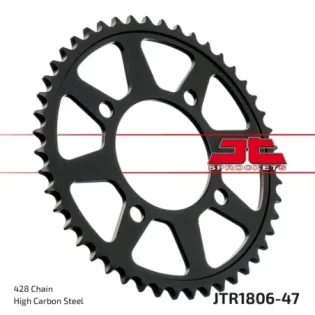 Corona moto JT Sprockets de acero de 47 dientes JTR1806.47