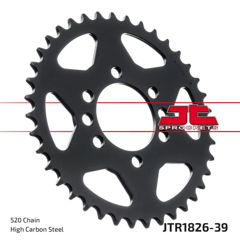 Corona moto JT Sprockets de acero de 39 dientes JTR1826.39