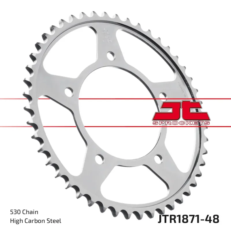 Corona moto JT Sprockets de acero de 48 dientes JTR1871.48