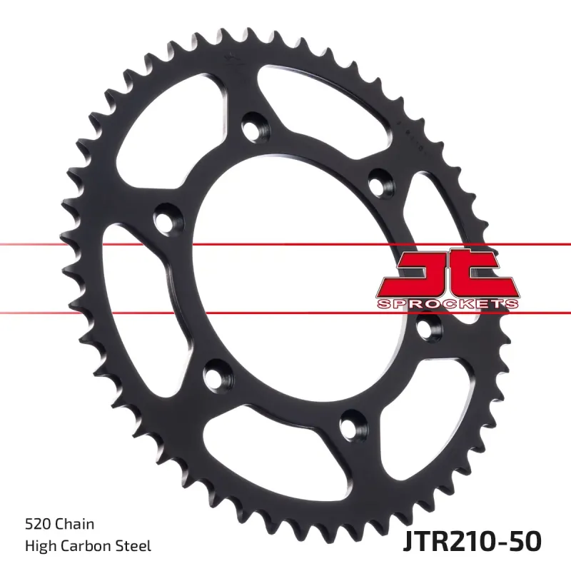 Corona moto JT Sprockets de acero de 50 dientes JTR210.50
