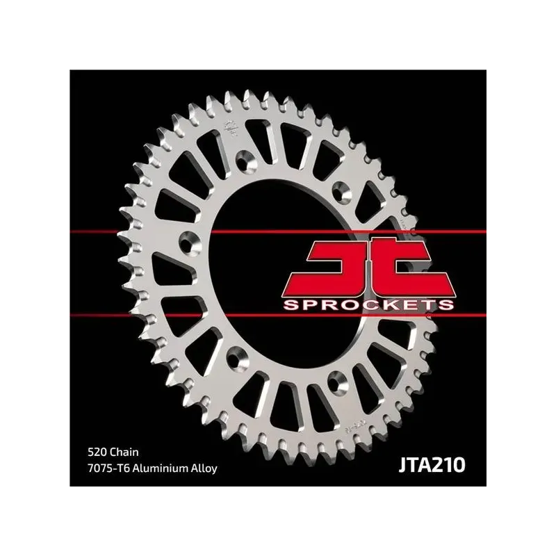 Corona moto JT Sprockets de aluminio de 53 dientes 21053ALJTS