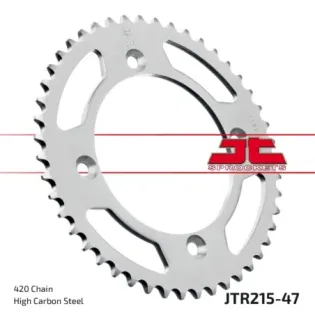 Corona moto JT Sprockets de acero de 47 dientes JTR215.47