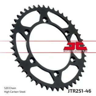 Corona moto JT Sprockets de acero de 46 dientes JTR251.46