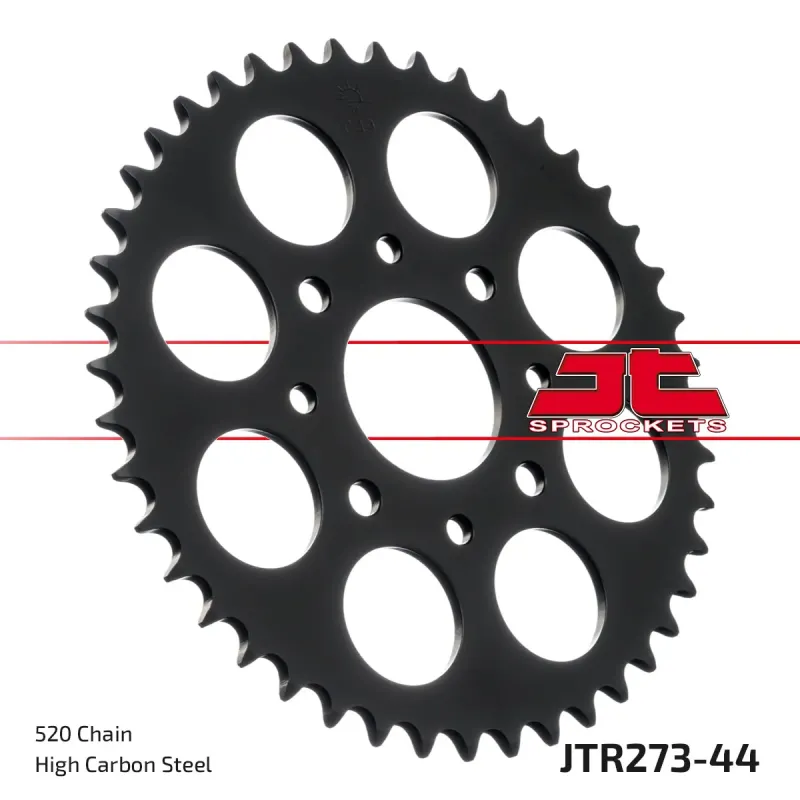 Corona moto JT Sprockets de acero de 44 dientes JTR273.44