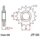 Piñon con goma 15 dientes JT Sprockets JTF333.15RB