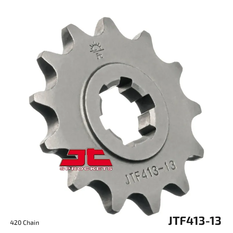 Piñón de moto JT Sprockets acero 13 dientes P.420 JTF413.13