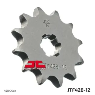 Piñón de moto JT Sprockets acero 12 dientes P.428 JTF428.12