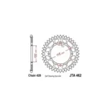 Corona de aluminio moto 54 dientes 46254ALJTS