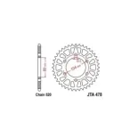 Corona de aluminio moto 45 dientes 47845ALJTS