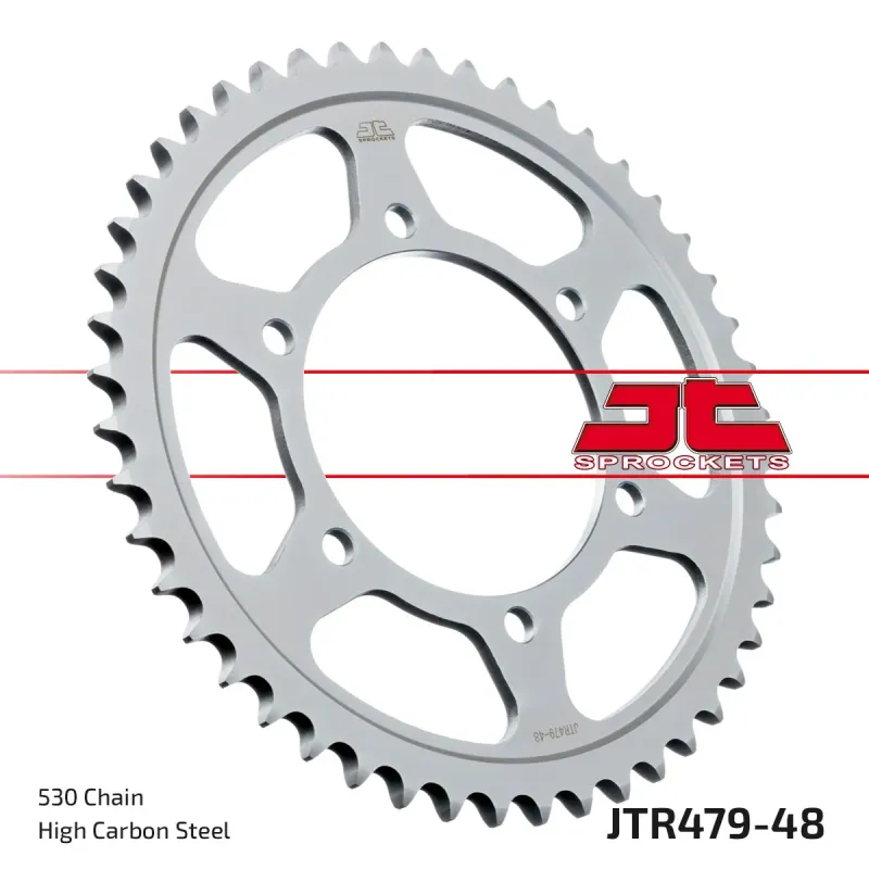 Corona moto JT Sprockets de acero de 48 dientes JTR479.48