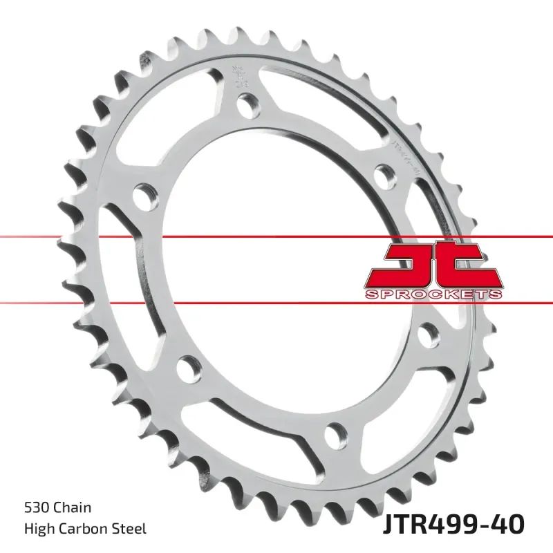 Corona moto JT Sprockets de acero de 40 dientes JTR499.40