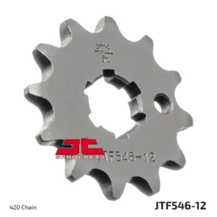Piñón de moto JT Sprockets acero 12 dientes P.420 JTF546.12