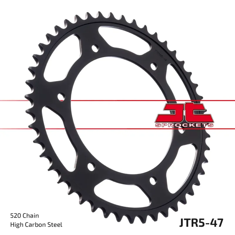 Corona moto JT Sprockets de acero de 47 dientes JTR5.47