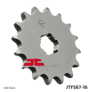Piñón de moto JT Sprockets acero 16 dientes P.530 JTF567.16
