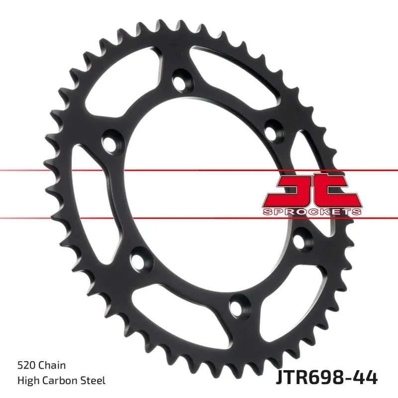 Corona moto JT Sprockets de acero de 44 dientes JTR698.44
