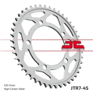 Corona moto JT Sprockets de acero de 45 dientes JTR7.45