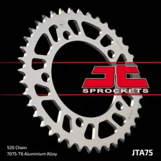 Corona de aluminio JT Sprockets moto 45 dientes 7545ALJTS