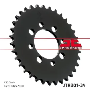 Corona moto JT Sprockets de acero de 34 dientes JTR801.34