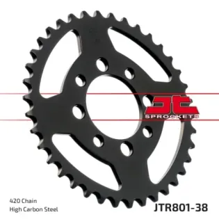 Corona moto JT Sprockets de acero de 38 dientes JTR801.38