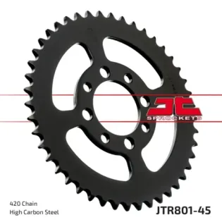 Corona moto JT Sprockets de acero de 45 dientes JTR801.45