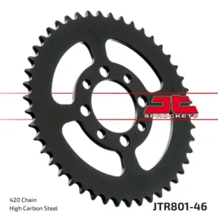 Corona moto JT Sprockets de acero de 46 dientes JTR801.46