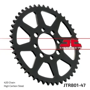 Corona moto JT Sprockets de acero de 47 dientes JTR801.47