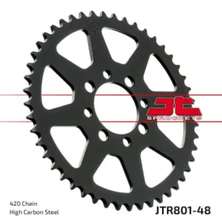Corona moto JT Sprockets de acero de 48 dientes JTR801.48