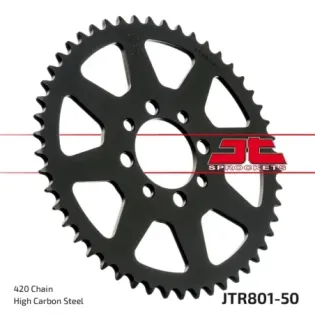 Corona moto JT Sprockets de acero de 50 dientes JTR801.50
