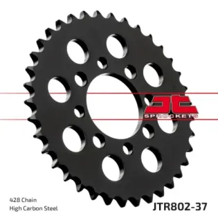 Corona moto JT Sprockets de acero de 37 dientes JTR802.37