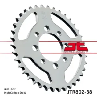 Corona moto JT Sprockets de acero de 38 dientes JTR802.38