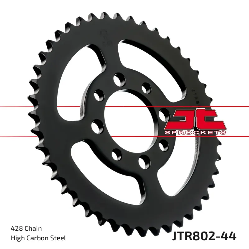 Corona moto JT Sprockets de acero de 44 dientes JTR802.44
