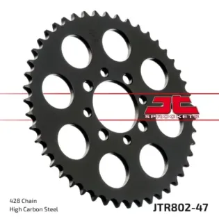 Corona moto JT Sprockets de acero de 47 dientes JTR802.47