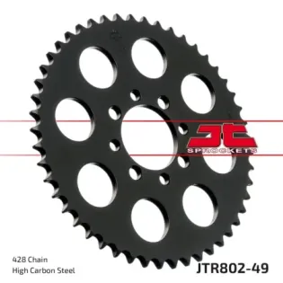 Corona moto JT Sprockets de acero de 49 dientes JTR802.49