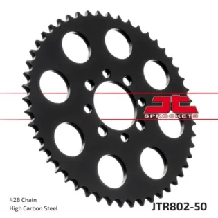 Corona moto JT Sprockets de acero de 50 dientes JTR802.50