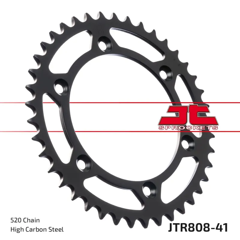 Corona moto JT Sprockets de acero de 41 dientes JTR808.41