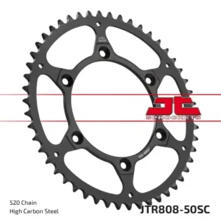 Corona moto JT Sprockets autolimpiable con 50 dientes JTR808.50SC