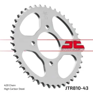 Corona moto JT Sprockets de acero de 43 dientes JTR810.43