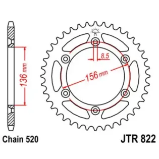 Corona de aluminio 82244ALJTS