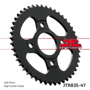 Corona moto JT Sprockets de acero de 47 dientes JTR835.47