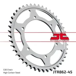 Corona moto JT Sprockets de acero de 45 dientes JTR862.45