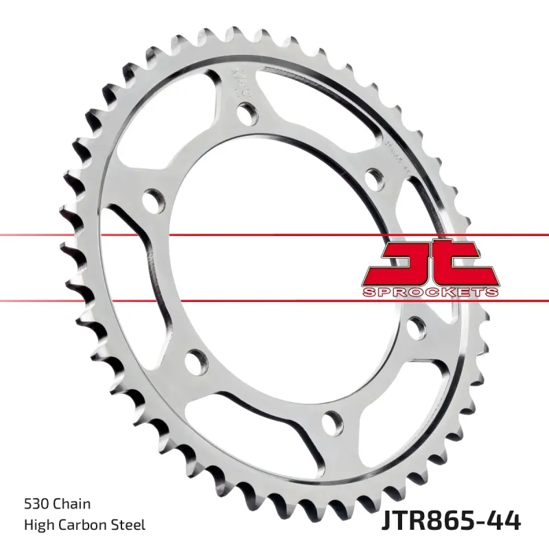 Corona moto JT Sprockets de acero de 44 dientes JTR865.44