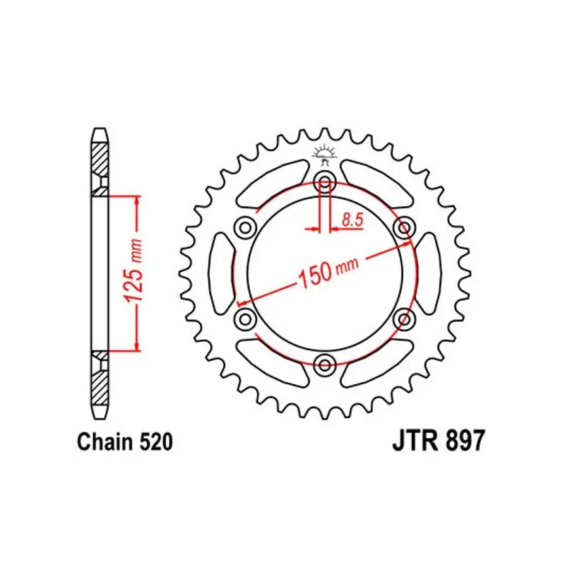 Corona moto 89752ALJTS