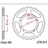 Corona JT SProckets para ZOntes 125 46 dientes paso 520 JTR911.46