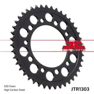 Corona moto JT Sprockets de aluminio negro 50 dientes JTA1303.41BLK