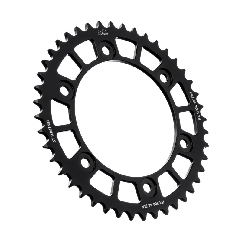 Corona moto JT Sprockets 44 dientes P.520 aluminio negro JTA1308.44BLK